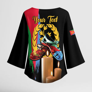 Personalized Eritrea Martyrs Day Kimono Sleeve Blouse Honoring the Fallen