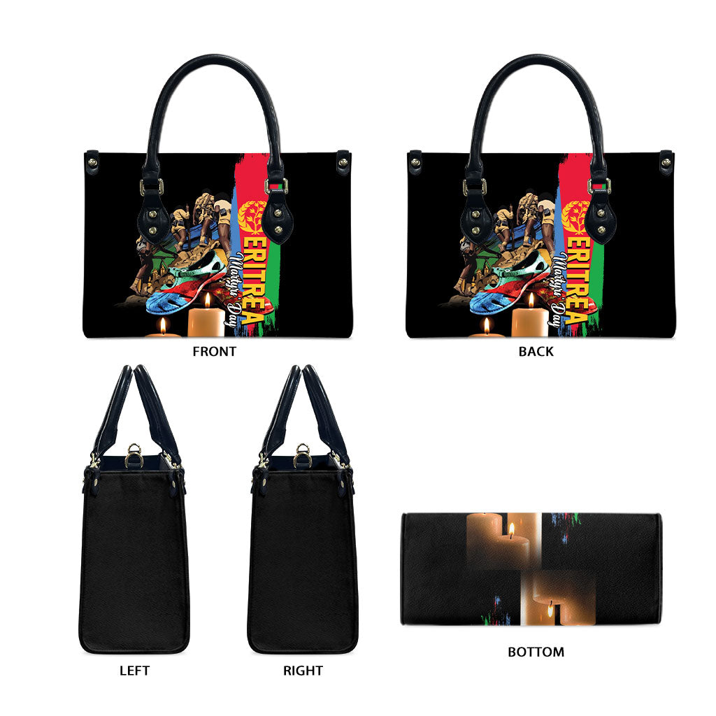 Eritrea Martyrs Day Leather Bag Honoring the Fallen