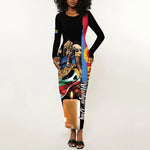 Personalized Eritrea Martyrs Day Long Sleeve Bodycon Dress Honoring the Fallen