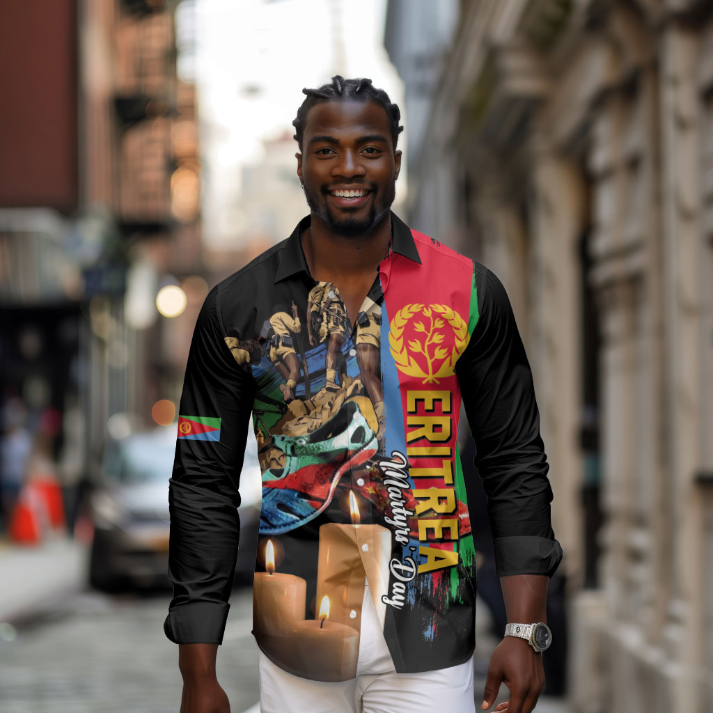 Personalized Eritrea Martyrs Day Long Sleeve Button Shirt Honoring the Fallen