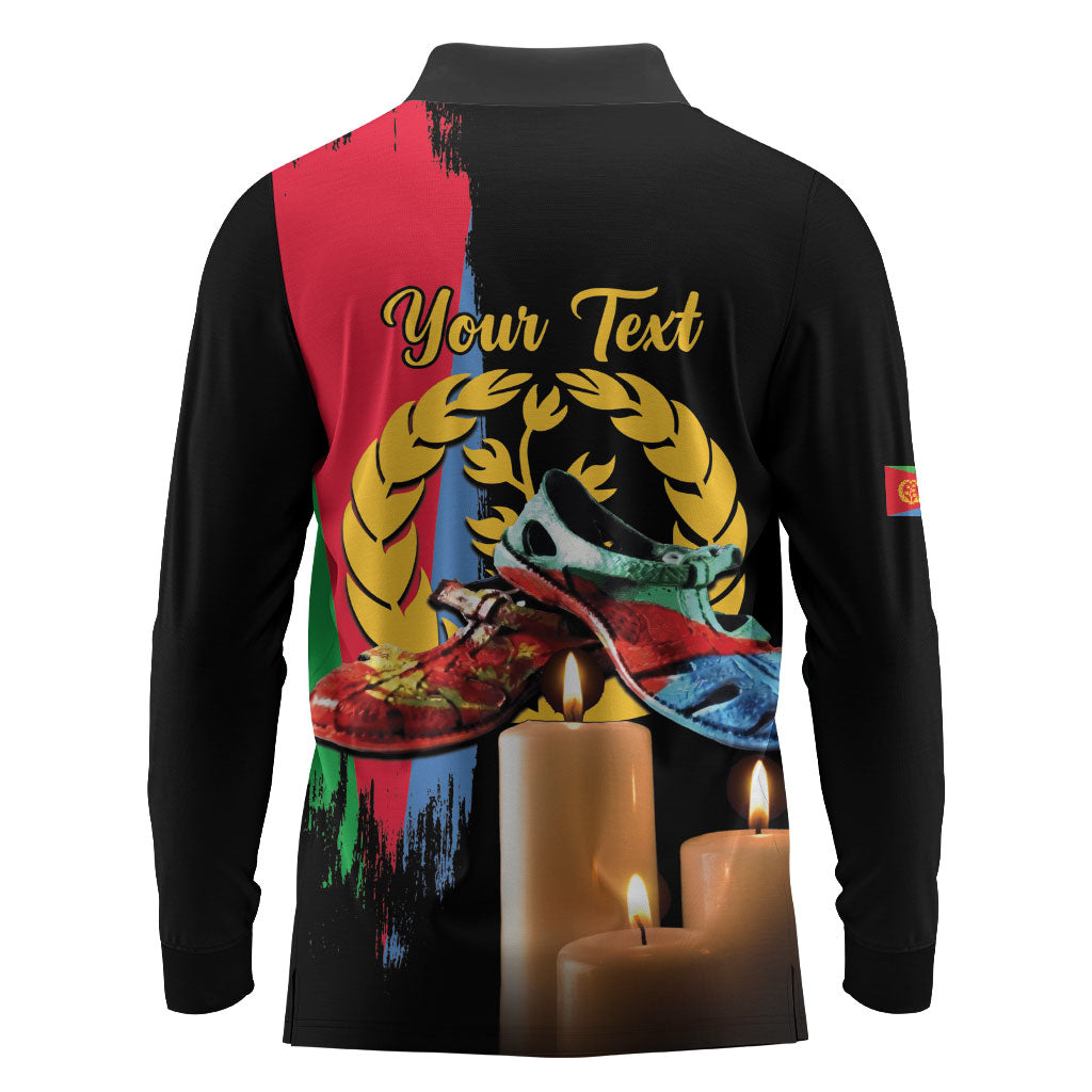 Personalized Eritrea Martyrs Day Long Sleeve Polo Shirt Honoring the Fallen