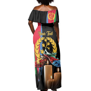 Personalized Eritrea Martyrs Day Off Shoulder Maxi Dress Honoring the Fallen
