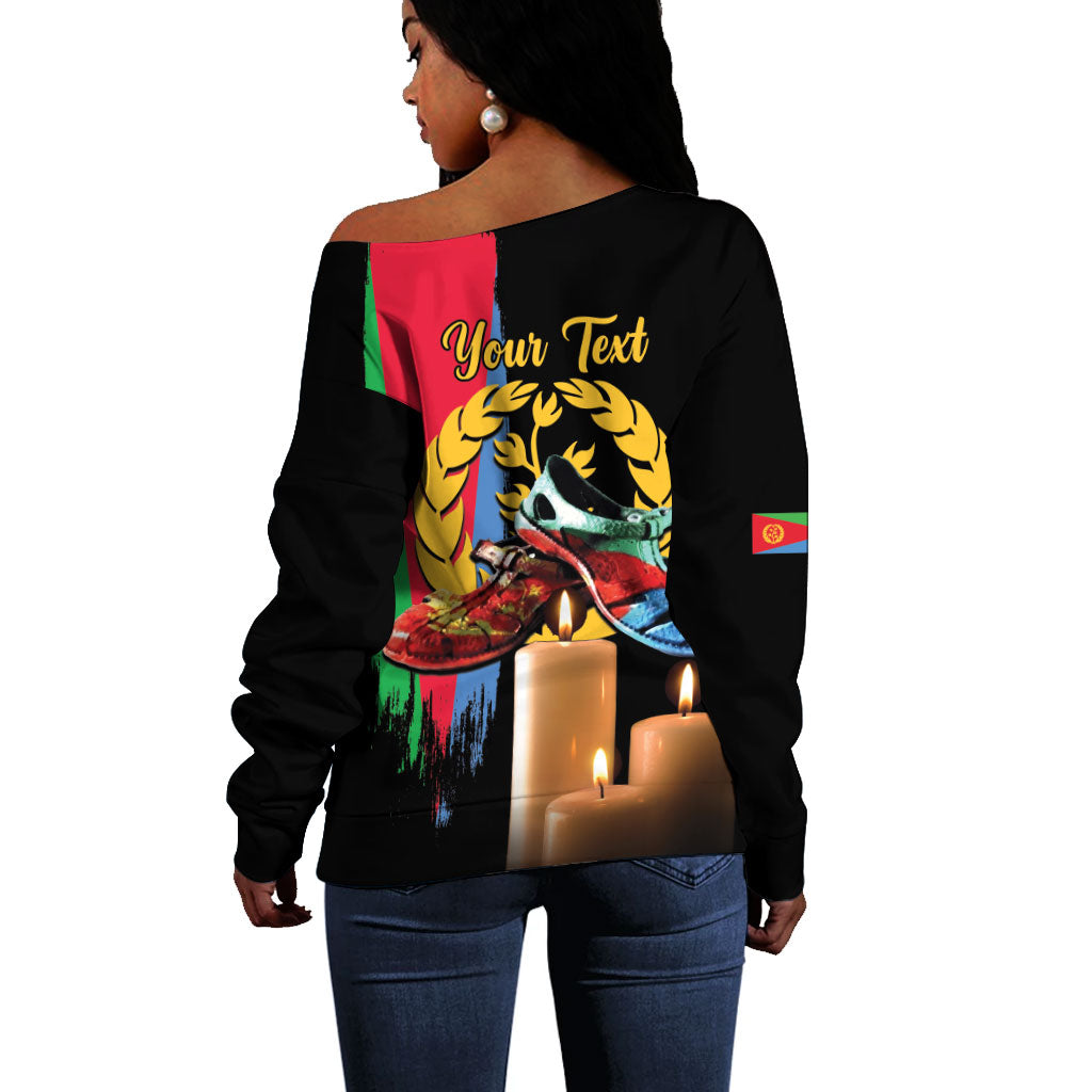Personalized Eritrea Martyrs Day Off Shoulder Sweater Honoring the Fallen