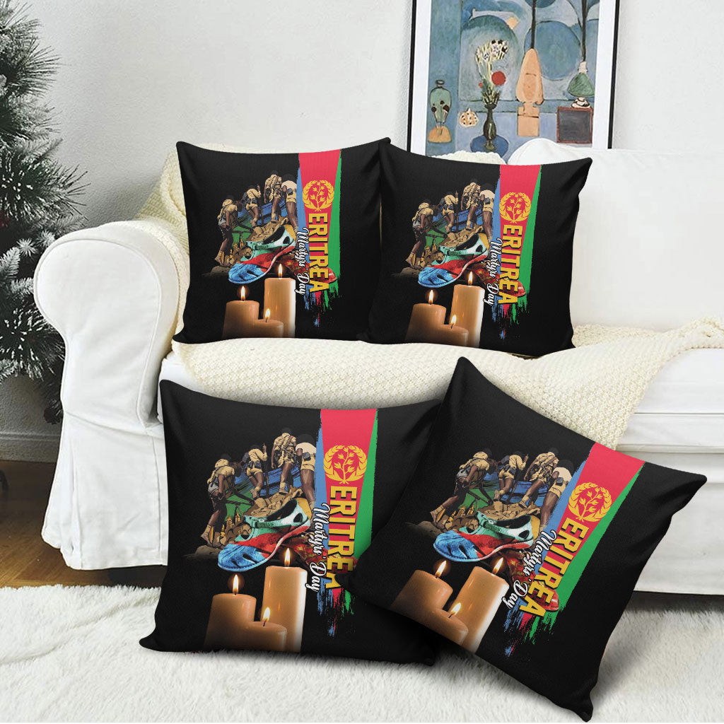 Eritrea Martyrs Day Pillow Cover Honoring the Fallen