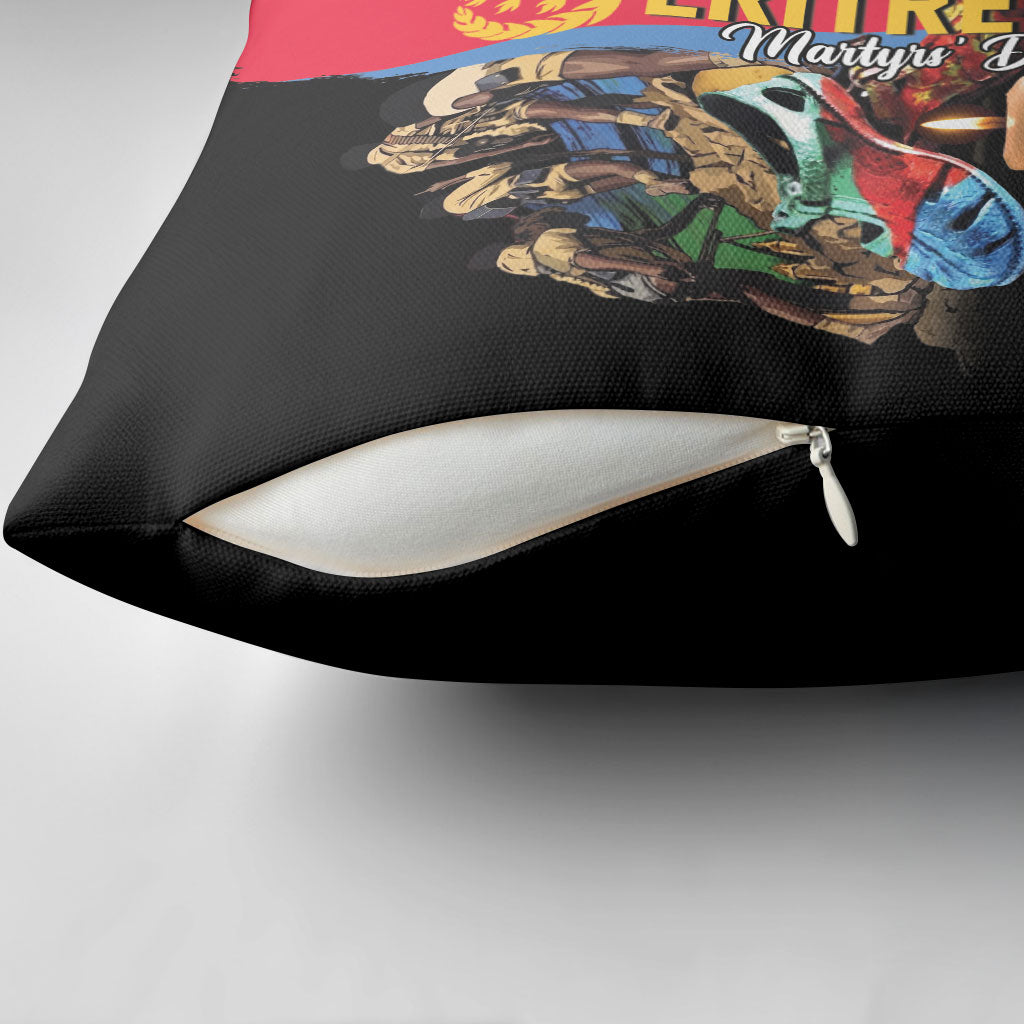 Eritrea Martyrs Day Pillow Cover Honoring the Fallen