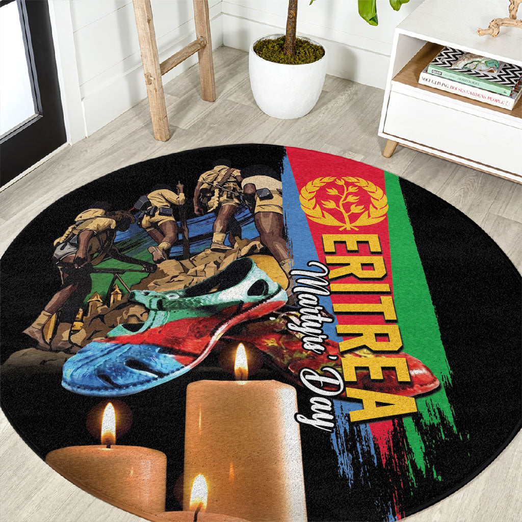Eritrea Martyrs Day Round Carpet Honoring the Fallen