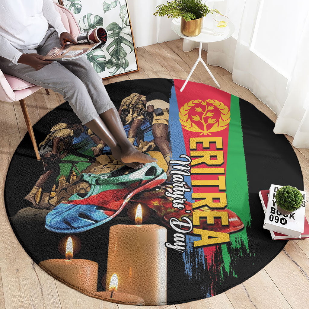 Eritrea Martyrs Day Round Carpet Honoring the Fallen