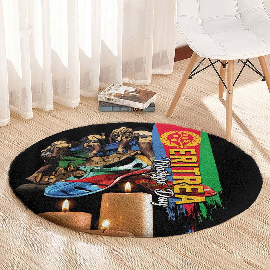 Eritrea Martyrs Day Round Carpet Honoring the Fallen