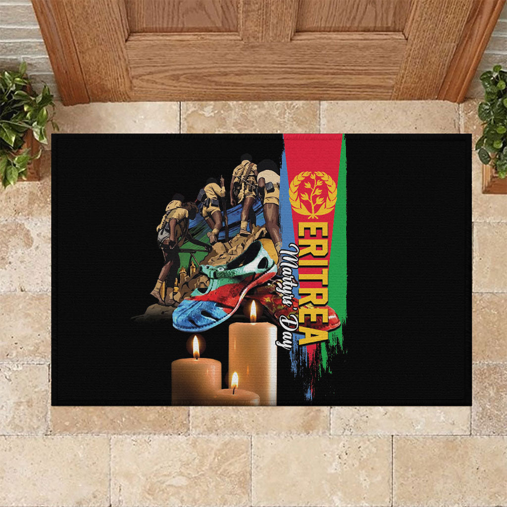 Eritrea Martyrs Day Rubber Doormat Honoring the Fallen