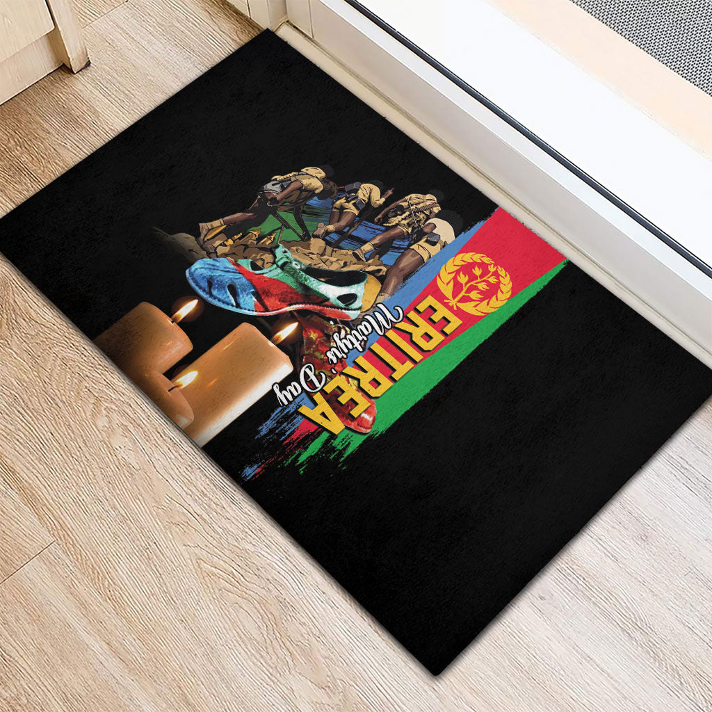 Eritrea Martyrs Day Rubber Doormat Honoring the Fallen