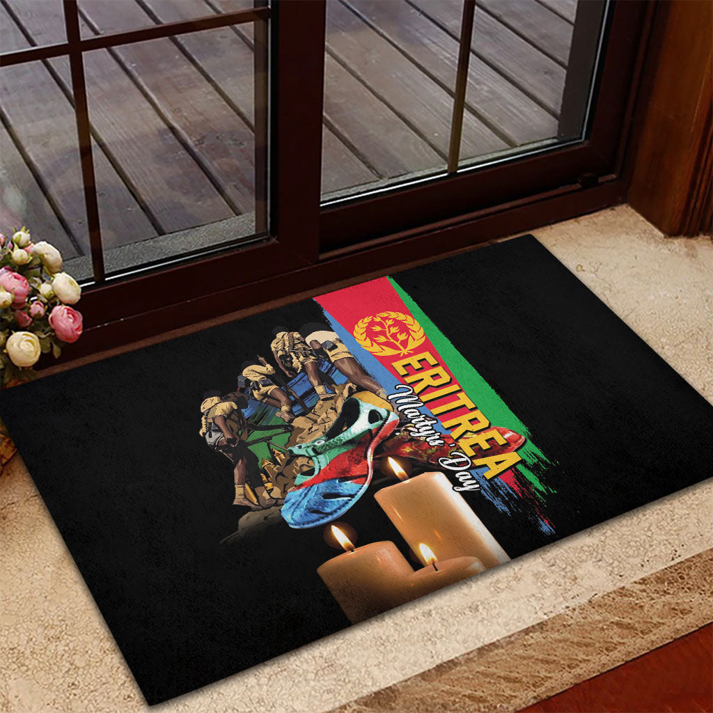 Eritrea Martyrs Day Rubber Doormat Honoring the Fallen