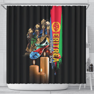 Eritrea Martyrs Day Shower Curtain Honoring the Fallen
