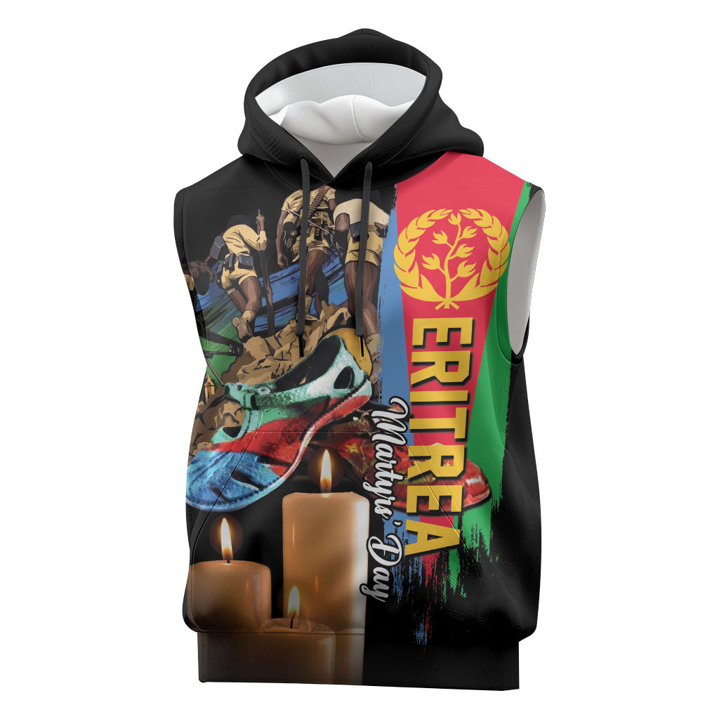 Personalized Eritrea Martyrs Day Sleeveless Hoodie Honoring the Fallen
