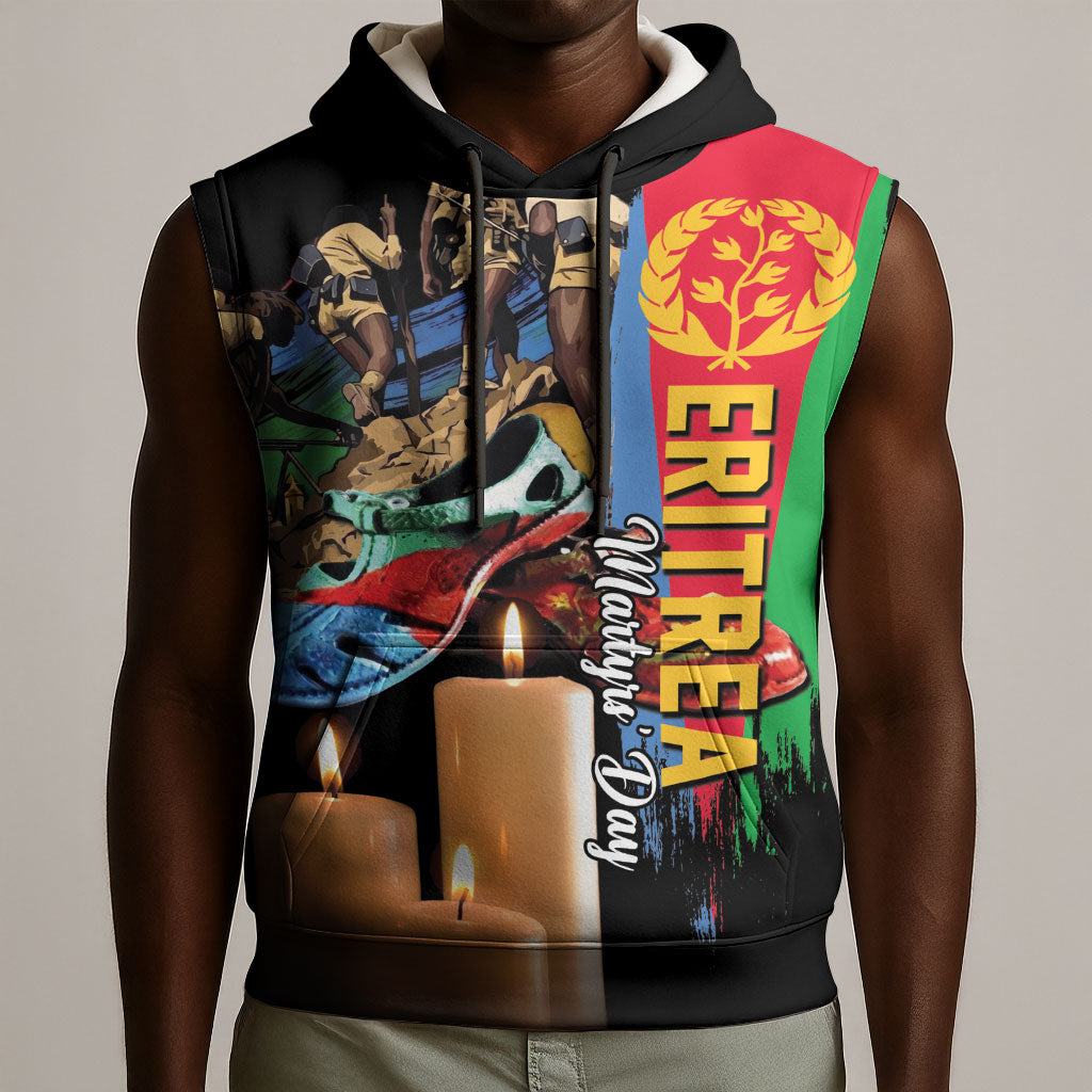 Personalized Eritrea Martyrs Day Sleeveless Hoodie Honoring the Fallen
