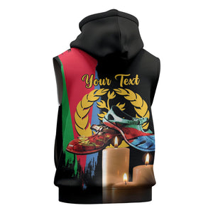 Personalized Eritrea Martyrs Day Sleeveless Zip Hoodie Honoring the Fallen
