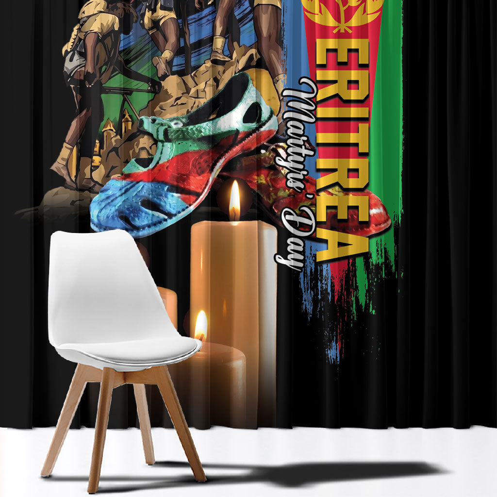 Eritrea Martyrs Day Window Curtain Honoring the Fallen