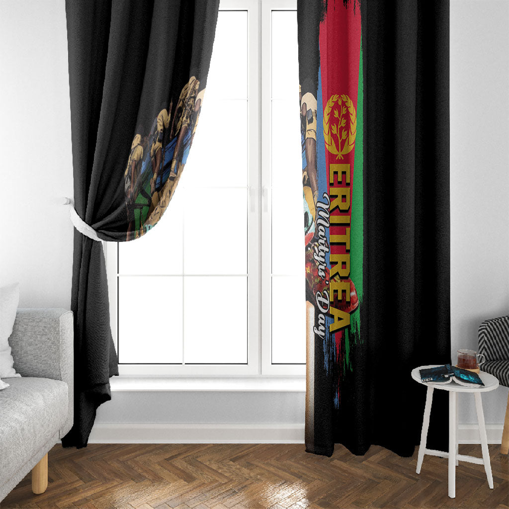 Eritrea Martyrs Day Window Curtain Honoring the Fallen