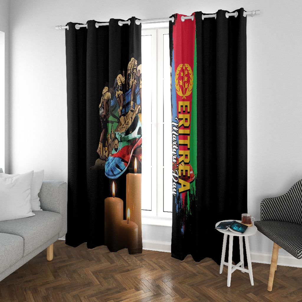 Eritrea Martyrs Day Window Curtain Honoring the Fallen