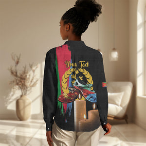 Personalized Eritrea Martyrs Day Women Casual Shirt Honoring the Fallen