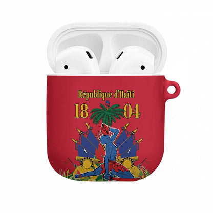 Afro-Haitians Independence Day AirPods Case Le Marron Inconnu Unity Makes Strength