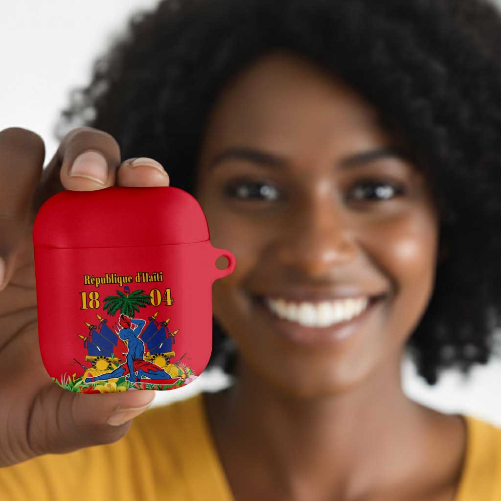 Afro-Haitians Independence Day AirPods Case Le Marron Inconnu Unity Makes Strength