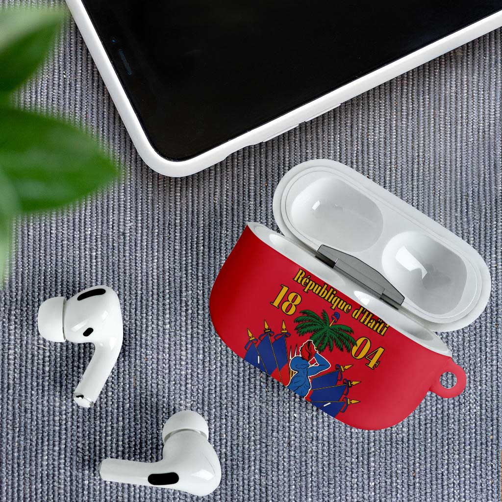 Afro-Haitians Independence Day AirPods Case Le Marron Inconnu Unity Makes Strength