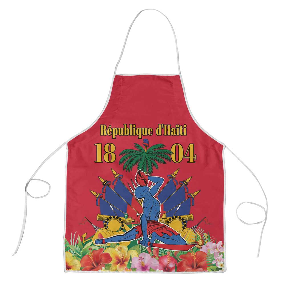 Afro-Haitians Independence Day Apron Le Marron Inconnu Unity Makes Strength