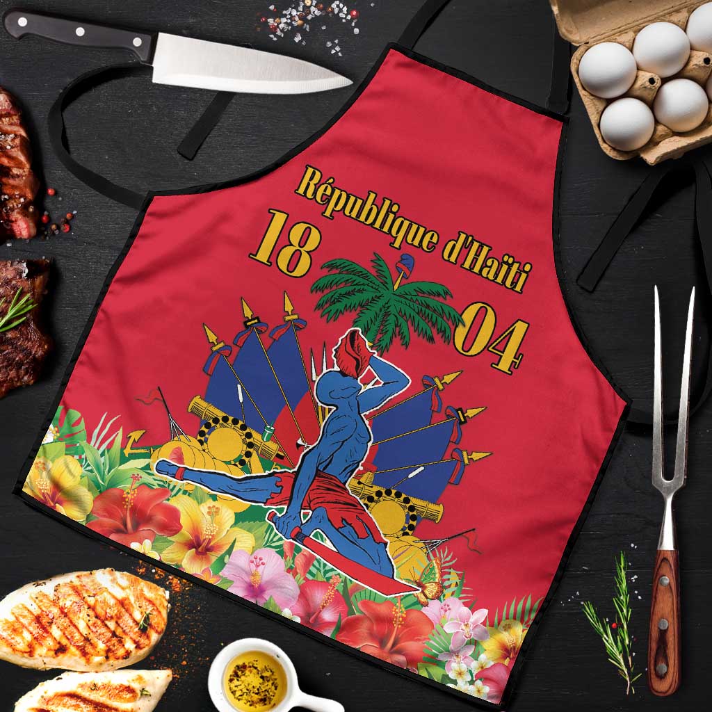 Afro-Haitians Independence Day Apron Le Marron Inconnu Unity Makes Strength