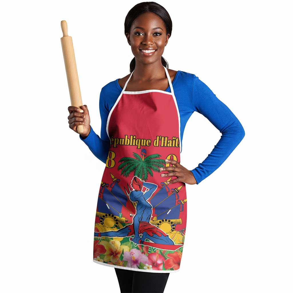 Afro-Haitians Independence Day Apron Le Marron Inconnu Unity Makes Strength