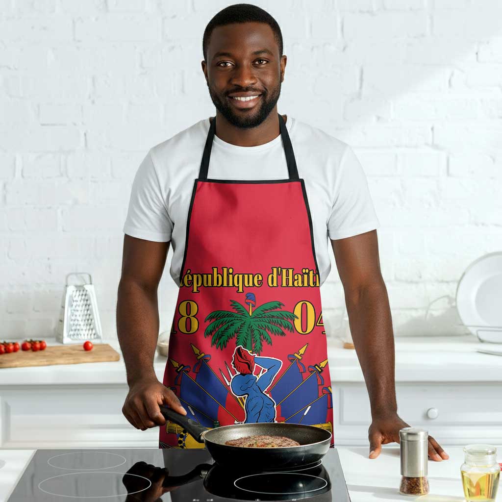 Afro-Haitians Independence Day Apron Le Marron Inconnu Unity Makes Strength