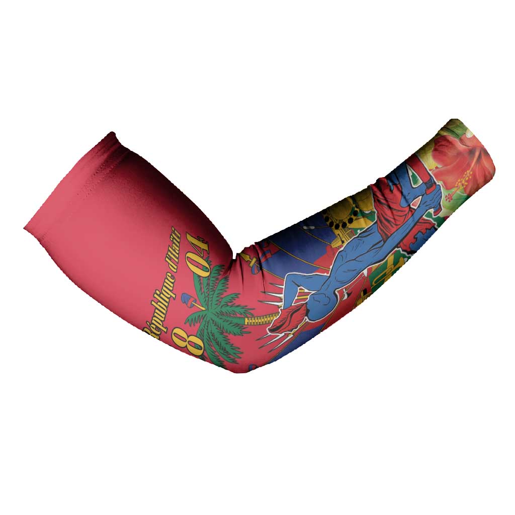 Afro-Haitians Independence Day Arm Sleeves Le Marron Inconnu Unity Makes Strength