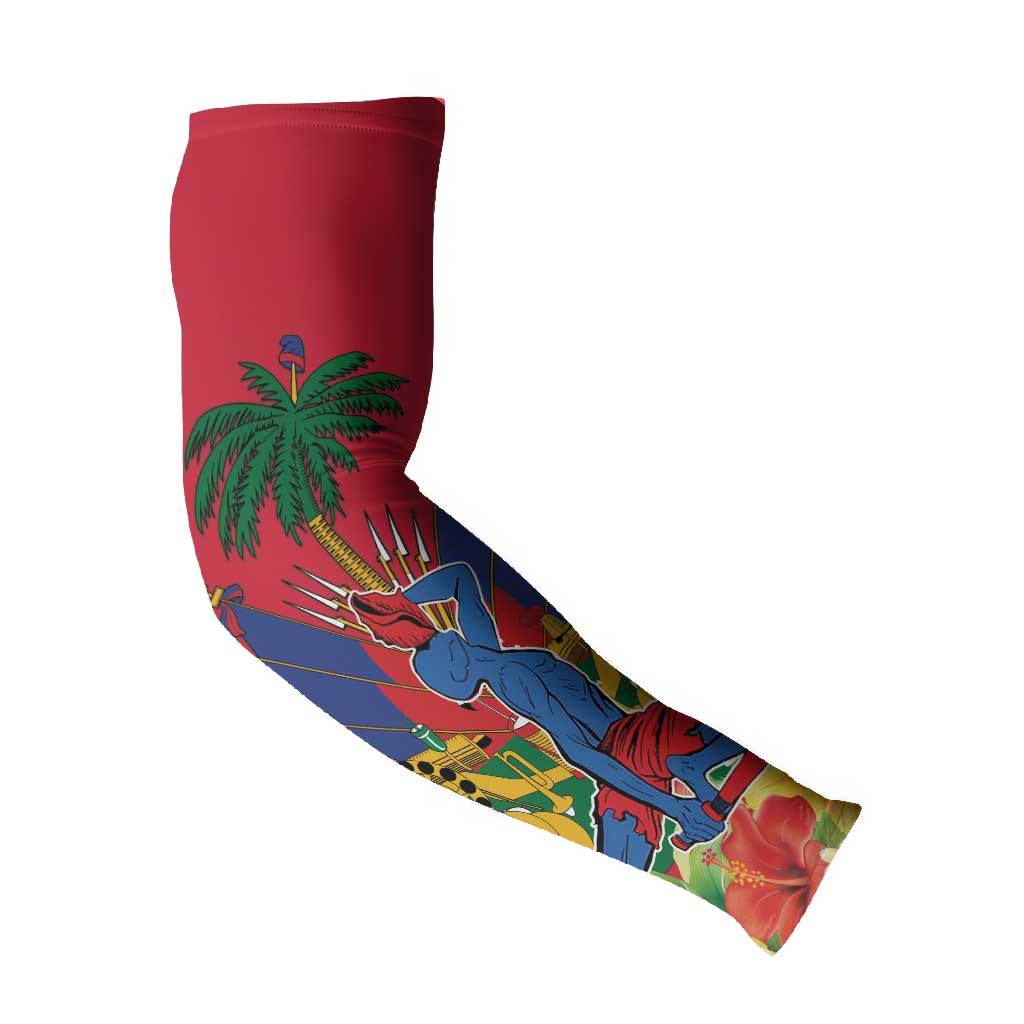 Afro-Haitians Independence Day Arm Sleeves Le Marron Inconnu Unity Makes Strength