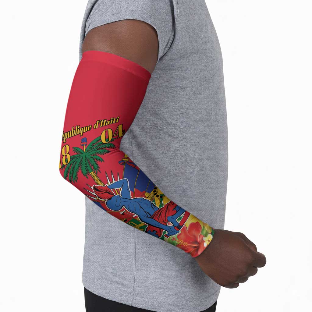 Afro-Haitians Independence Day Arm Sleeves Le Marron Inconnu Unity Makes Strength