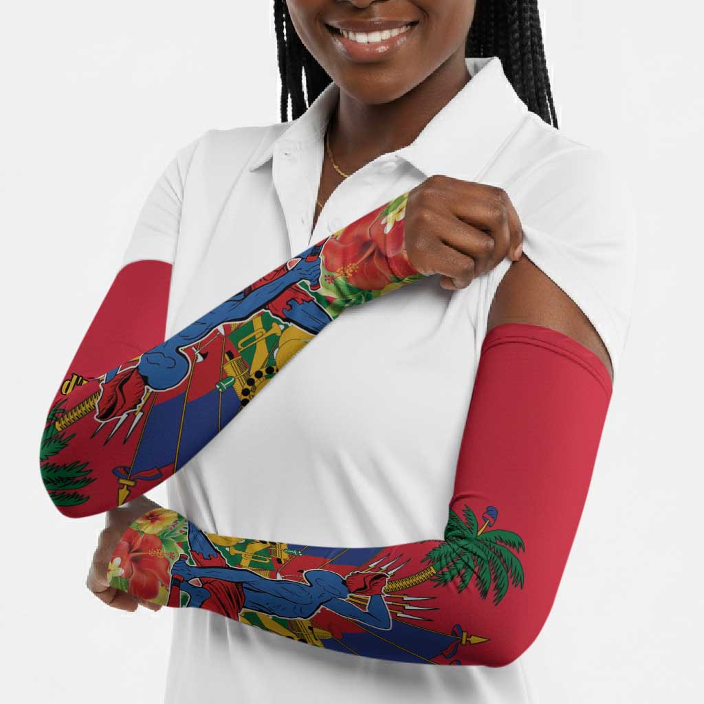Afro-Haitians Independence Day Arm Sleeves Le Marron Inconnu Unity Makes Strength