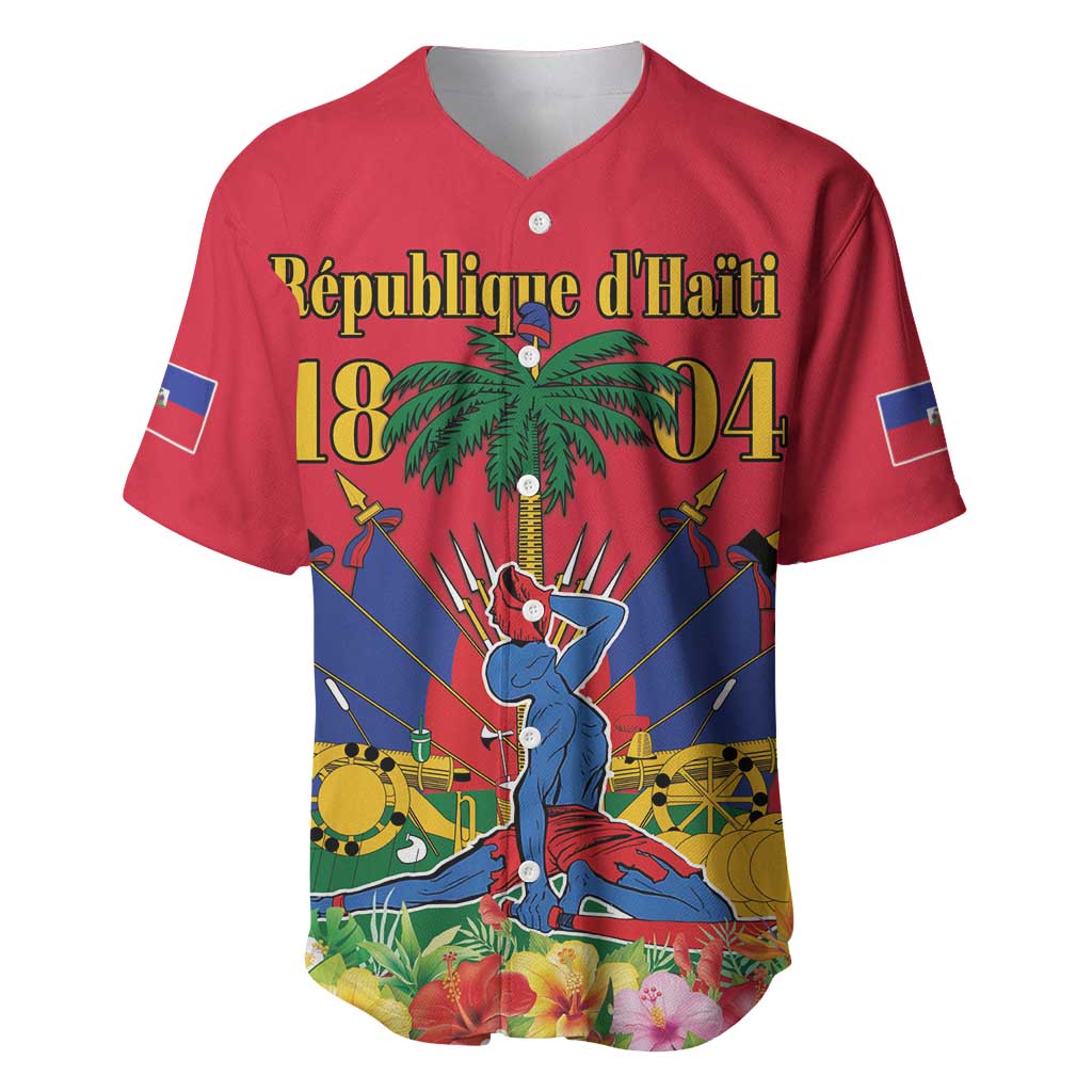 Afro-Haitians Independence Day Baseball Jersey Le Marron Inconnu Unity Makes Strength - African Pride