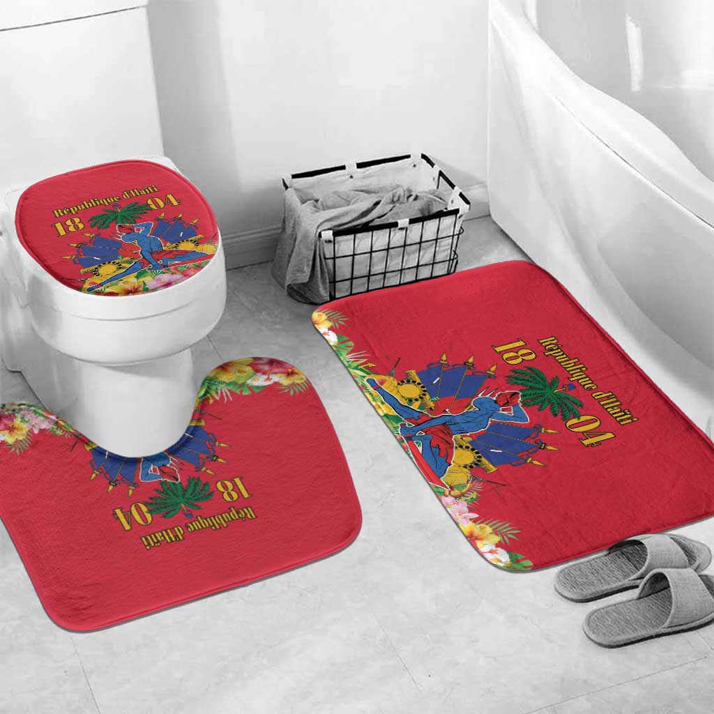 Afro-Haitians Independence Day Bathroom Set Le Marron Inconnu Unity Makes Strength
