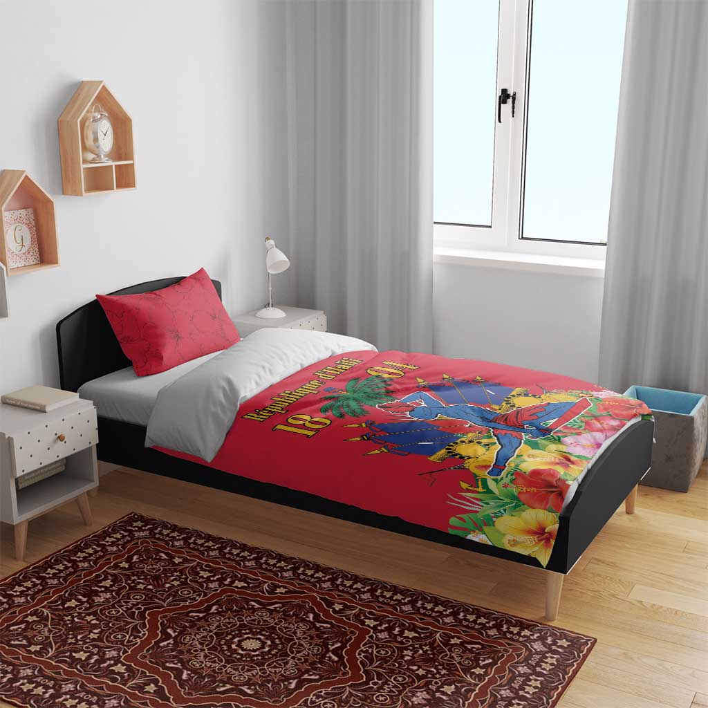 Afro-Haitians Independence Day Bedding Set Le Marron Inconnu Unity Makes Strength - African Pride