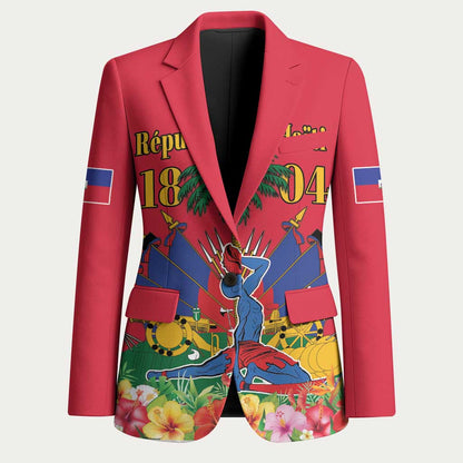 Afro-Haitians Independence Day Blazer Le Marron Inconnu Unity Makes Strength