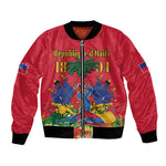 Afro-Haitians Independence Day Bomber Jacket Le Marron Inconnu Unity Makes Strength - African Pride