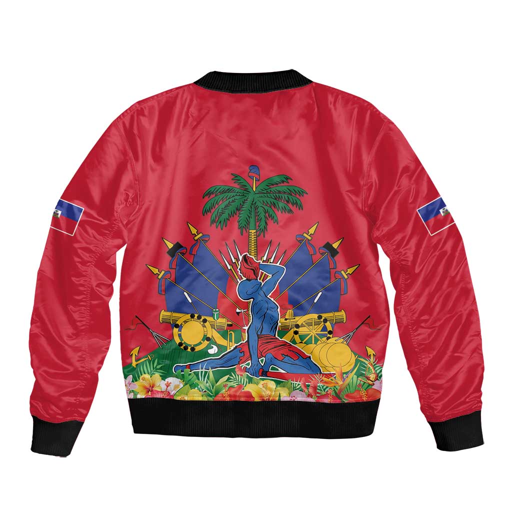 Afro-Haitians Independence Day Bomber Jacket Le Marron Inconnu Unity Makes Strength - African Pride