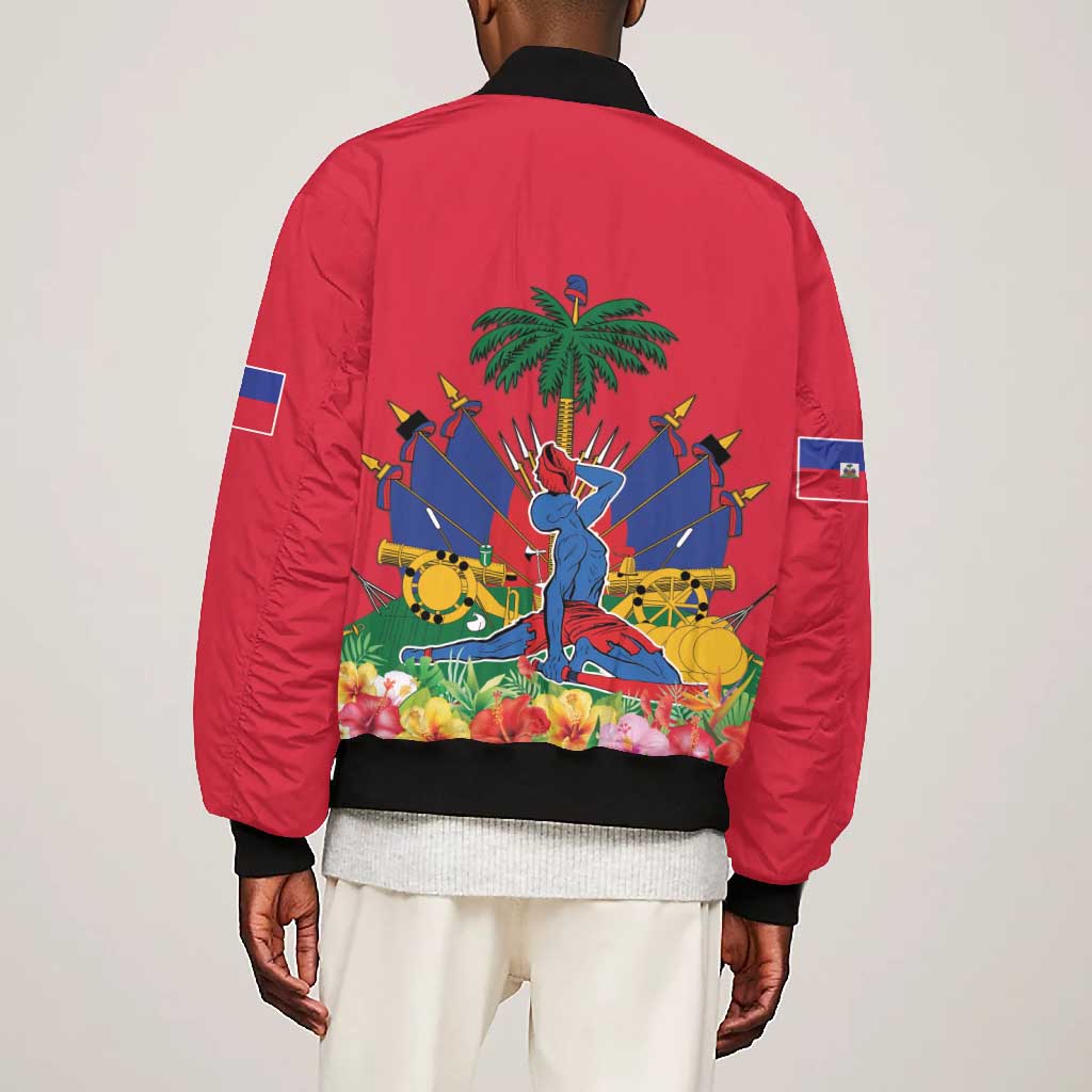 Afro-Haitians Independence Day Bomber Jacket Le Marron Inconnu Unity Makes Strength - African Pride