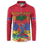 Afro-Haitians Independence Day Button Sweatshirt Le Marron Inconnu Unity Makes Strength