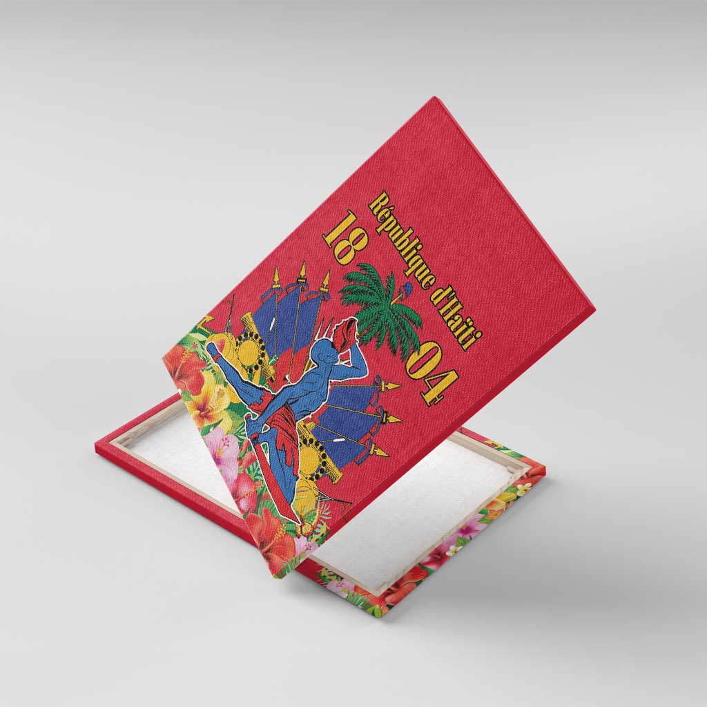 Afro-Haitians Independence Day Canvas Wall Art Le Marron Inconnu Unity Makes Strength - African Pride
