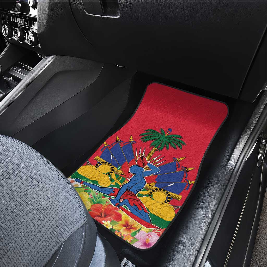 Afro-Haitians Independence Day Car Mats Le Marron Inconnu Unity Makes Strength - African Pride
