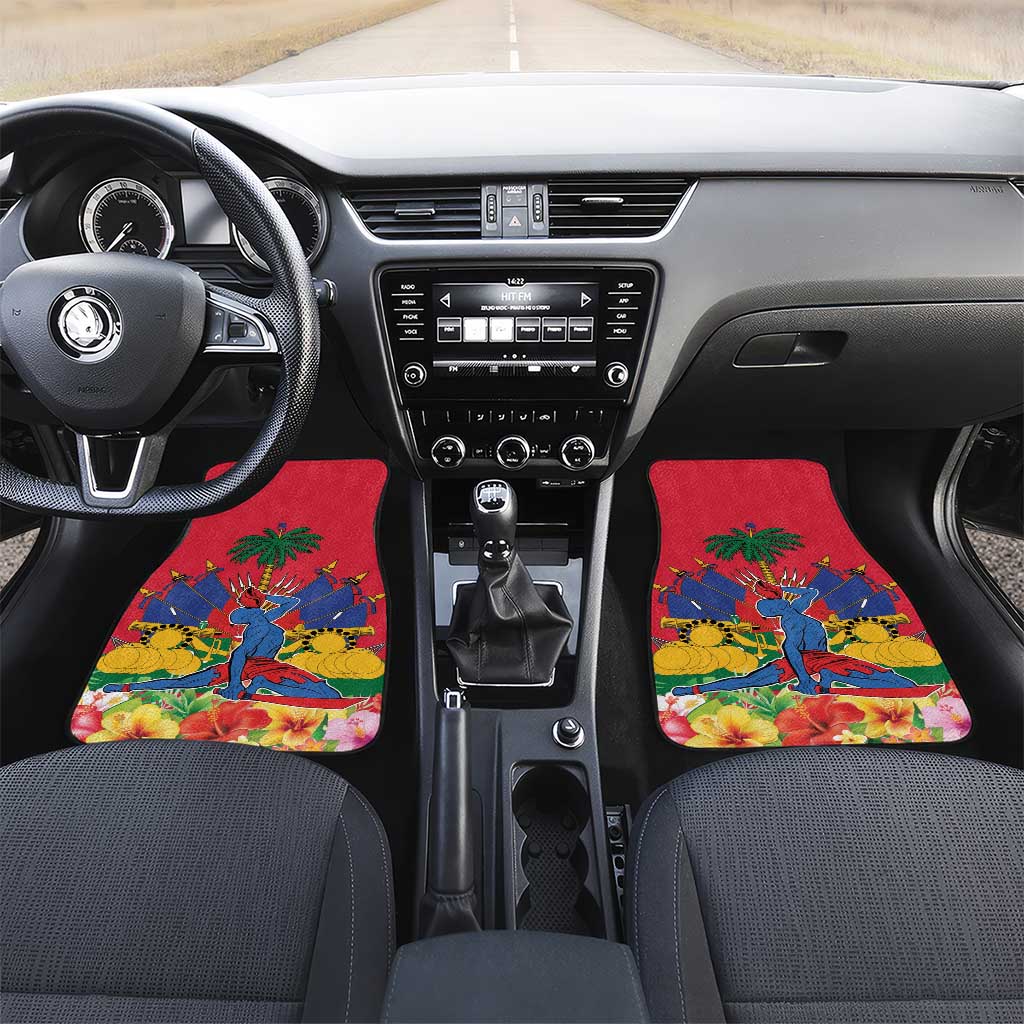 Afro-Haitians Independence Day Car Mats Le Marron Inconnu Unity Makes Strength - African Pride