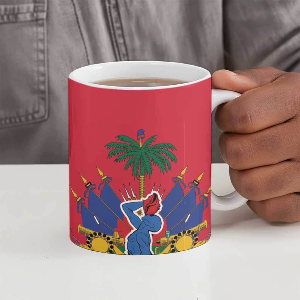 Afro-Haitians Independence Day Ceramic Mug Le Marron Inconnu Unity Makes Strength