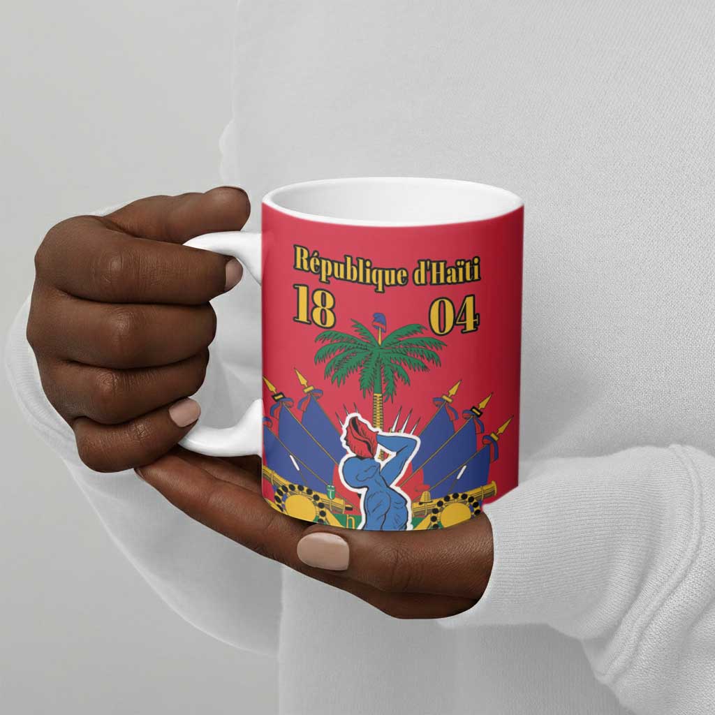 Afro-Haitians Independence Day Ceramic Mug Le Marron Inconnu Unity Makes Strength