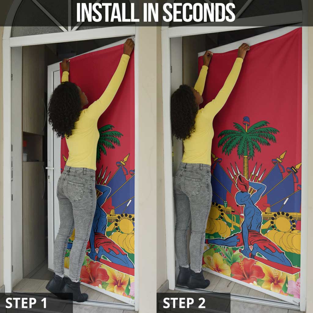 Afro-Haitians Independence Day Door Cover Le Marron Inconnu Unity Makes Strength