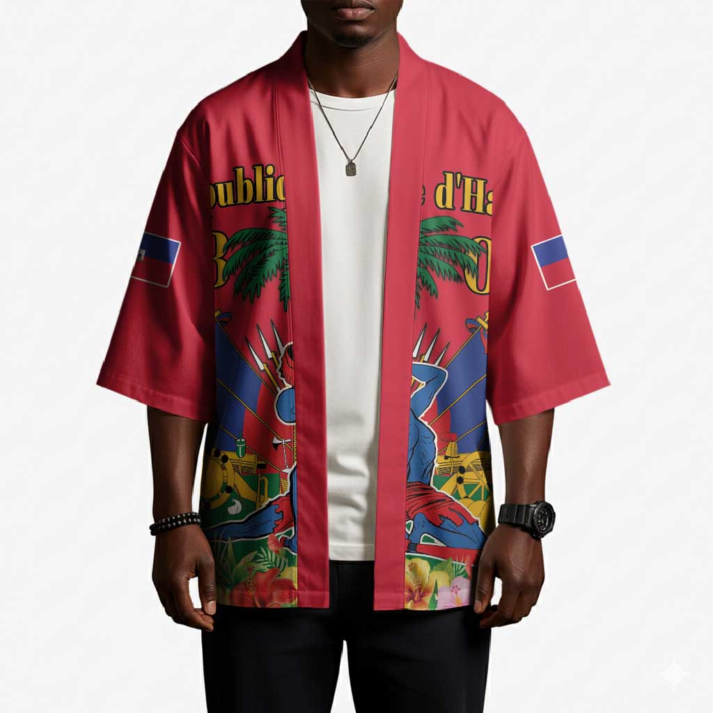 Afro-Haitians Independence Day Kimono Le Marron Inconnu Unity Makes Strength