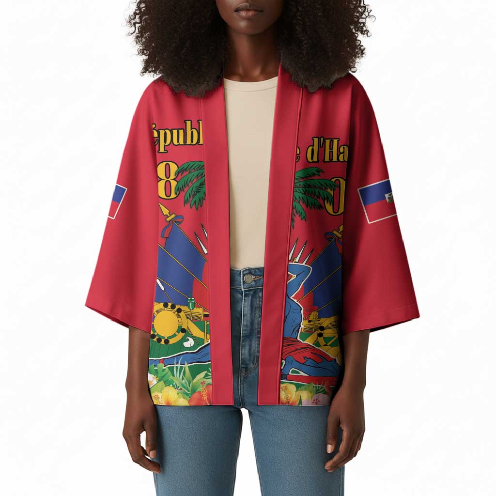 Afro-Haitians Independence Day Kimono Le Marron Inconnu Unity Makes Strength
